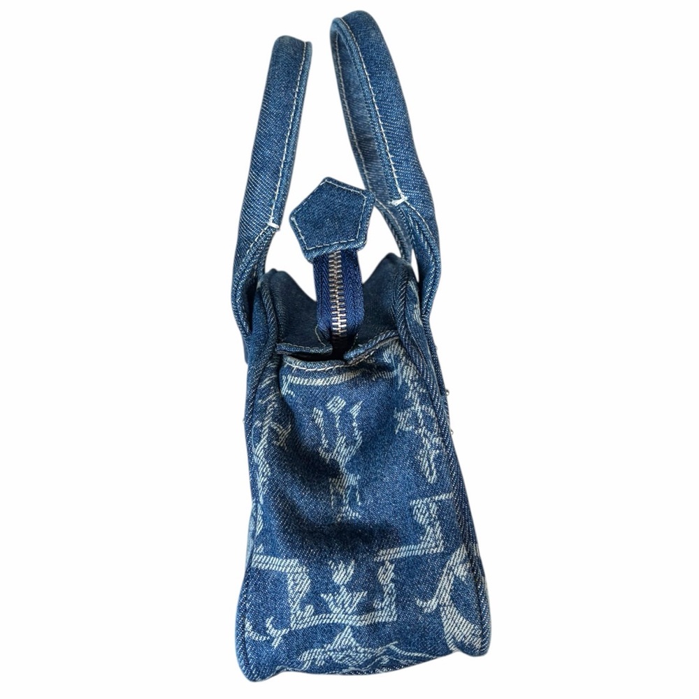 RARE Vivienne Westwood S/S 1992 reprinted Boulle Print Jean Bowler Bag - Picture 10 of 13